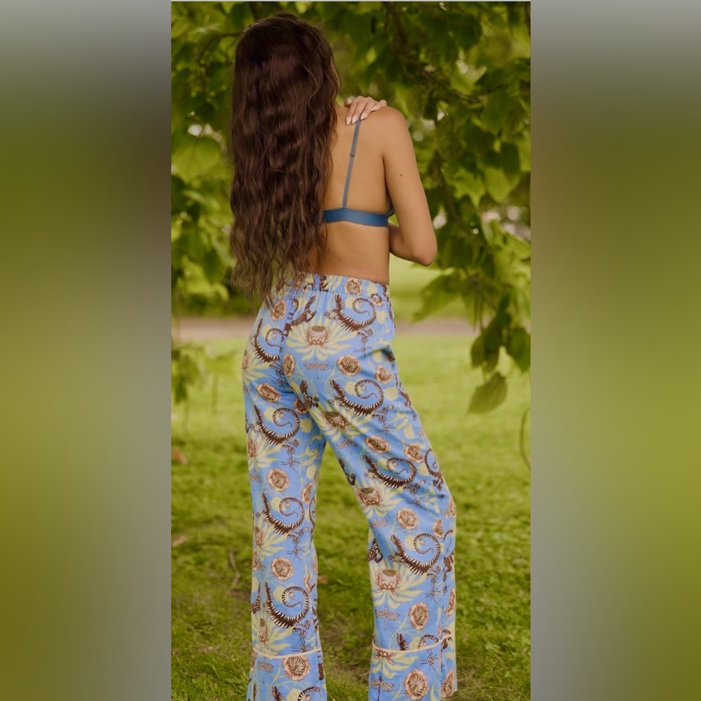 NWT Anthropologie x Victoria Garcia Flannel Pajama Pants Medium - Picture 9 of 13